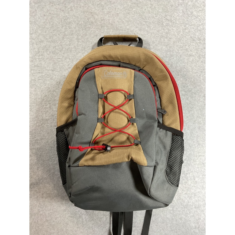 Coleman Insulated Soft Cooler Backpack Tan Grey Red Hiking Picnic Bag